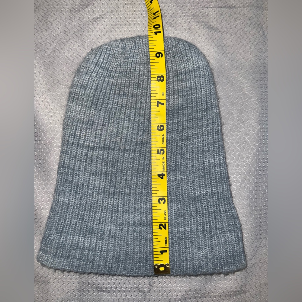 Gray Ribbed Knit Beanie - Picture 3 of 3